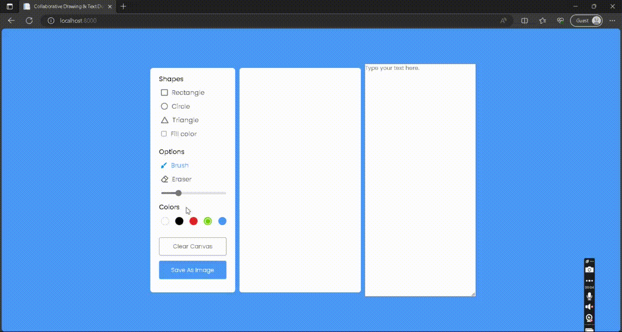 Collaborative Drawing App GIF